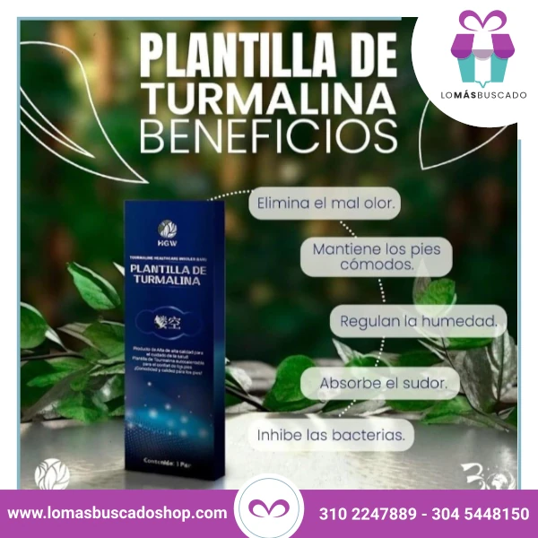 Plantillas con Turmalina